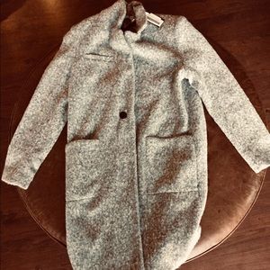 Zac Posen Winter Coat New Grey/White Sizes 6 & 8